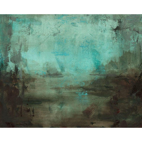 Bayou Lafourche II White Modern Wood Framed Art Print by Green, Jacob