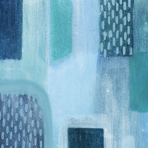 Waterfall Whisper I White Modern Wood Framed Art Print by Popp, Grace