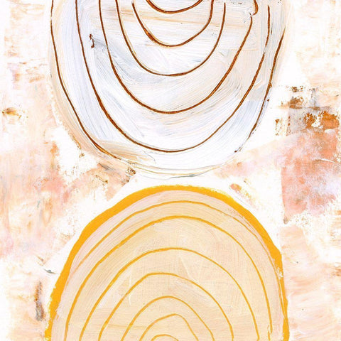 Caramel Dunes IV White Modern Wood Framed Art Print by Wang, Melissa