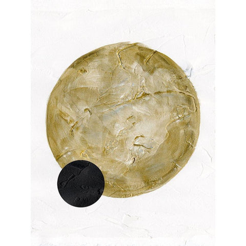 Scandinavian Moon I Black Modern Wood Framed Art Print with Double Matting by Green, Jacob