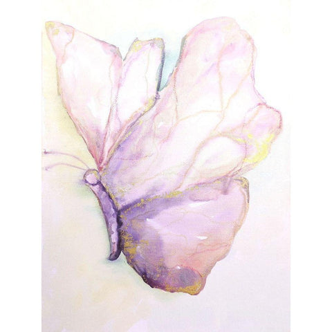 Dulzura Mariposa I Black Modern Wood Framed Art Print with Double Matting by Herrera, Leticia