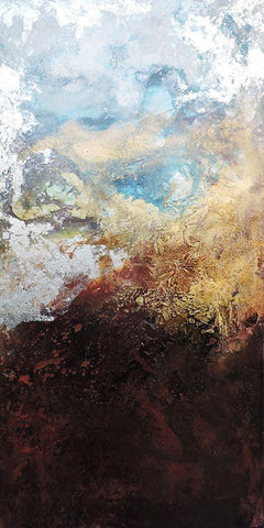 En la Tierra II Black Ornate Wood Framed Art Print with Double Matting by Herrera, Leticia