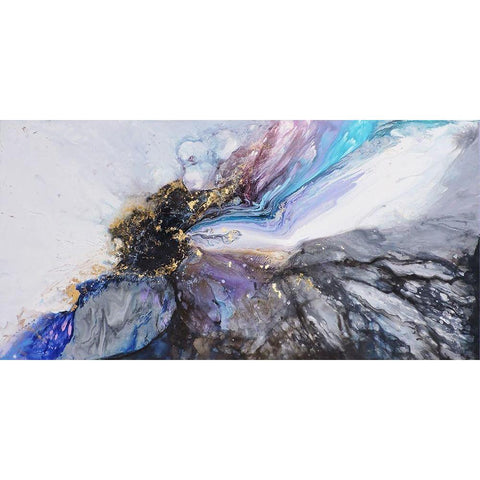 Luis Black Modern Wood Framed Art Print by Herrara, Leticia