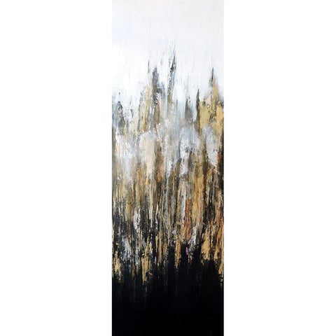 Metalico II Black Modern Wood Framed Art Print with Double Matting by Herrera, Leticia