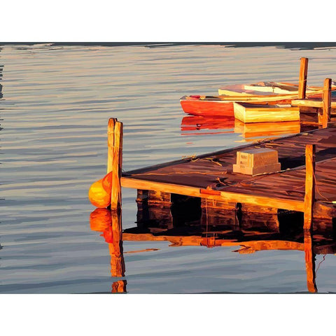 In the Golden Light II Gold Ornate Wood Framed Art Print with Double Matting by Kalina, Emily