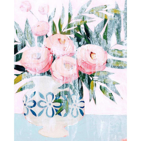 Bleached Bouquet I Black Modern Wood Framed Art Print with Double Matting by Popp, Grace