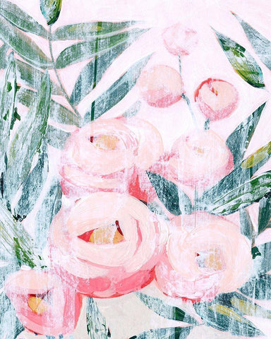 Bleached Bouquet III White Modern Wood Framed Art Print with Double Matting by Popp, Grace