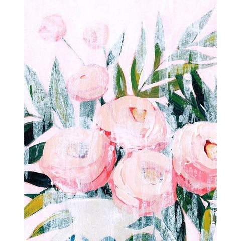 Bleached Bouquet IV White Modern Wood Framed Art Print by Popp, Grace