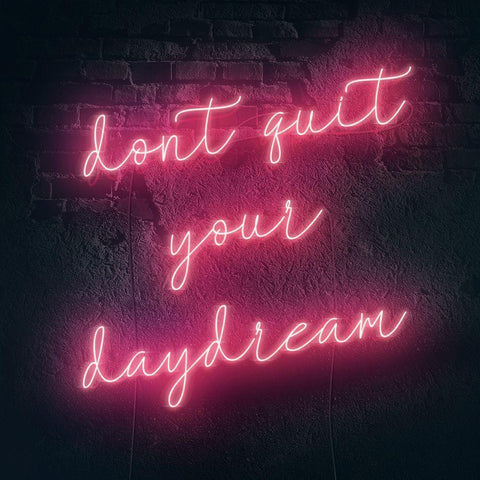 Neon Inspo III Black Modern Wood Framed Art Print with Double Matting by Borges, Victoria