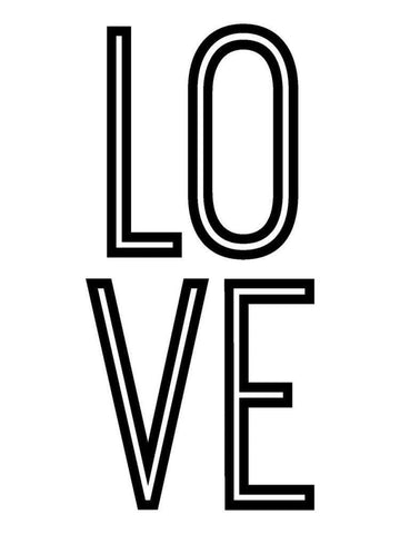Bold Love II White Modern Wood Framed Art Print with Double Matting by Sizemore, Natalie
