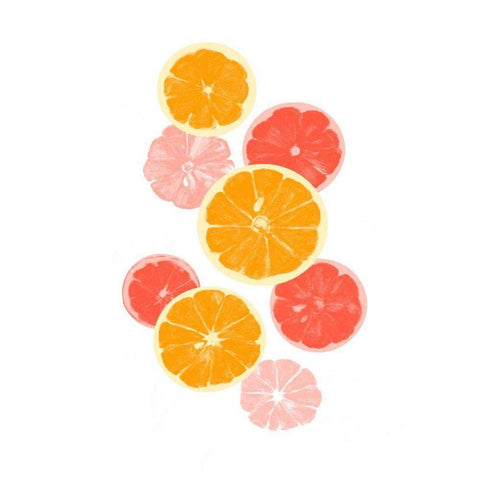 Festive Fruit I Black Modern Wood Framed Art Print by Caroline, Emma