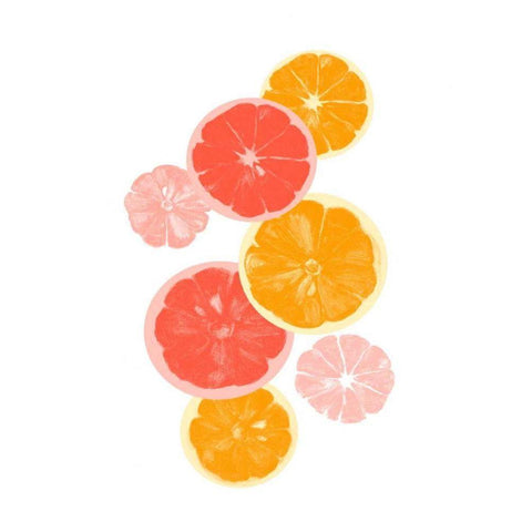 Festive Fruit II White Modern Wood Framed Art Print by Caroline, Emma