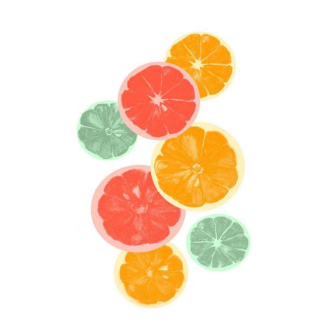 Festive Fruit IV White Modern Wood Framed Art Print by Caroline, Emma