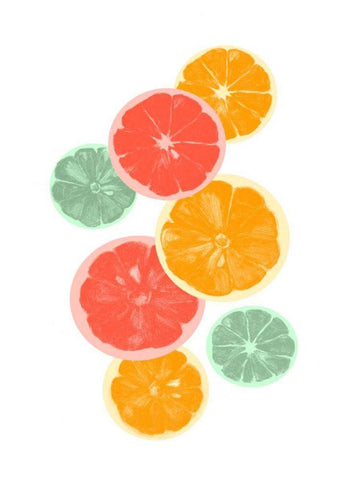 Festive Fruit IV Black Ornate Wood Framed Art Print with Double Matting by Caroline, Emma