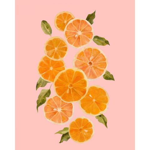 Spring Citrus I Gold Ornate Wood Framed Art Print with Double Matting by Caroline, Emma
