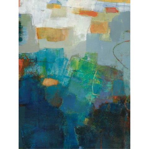 Air Black Modern Wood Framed Art Print with Double Matting by Jachimiec, Sue
