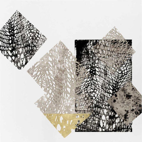 Neutral Design I Black Modern Wood Framed Art Print by Goldberger, Jennifer