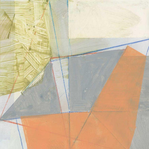 Abstract Mass IV White Modern Wood Framed Art Print by Bellissimo Art