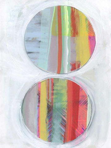 Art in Whites VI White Modern Wood Framed Art Print with Double Matting by Bellissimo Art