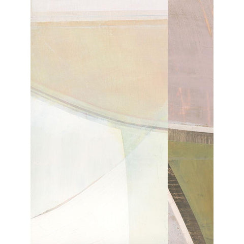 Pastel Bisects II Gold Ornate Wood Framed Art Print with Double Matting by Bellissimo Art