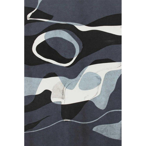 Naiad II Black Modern Wood Framed Art Print by Delamater, Rob