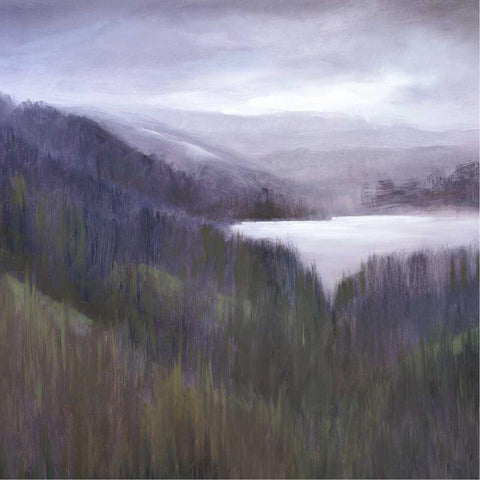 Mountain Light Black Modern Wood Framed Art Print by Finch, Sheila