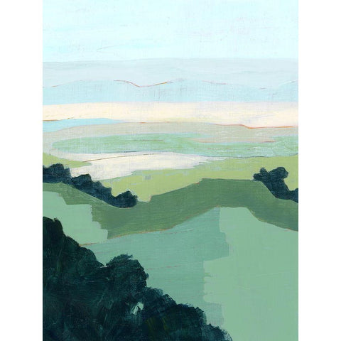 Halcyon Overlook I Gold Ornate Wood Framed Art Print with Double Matting by Popp, Grace