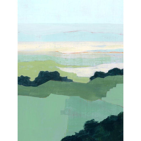 Halcyon Overlook II Black Modern Wood Framed Art Print by Popp, Grace