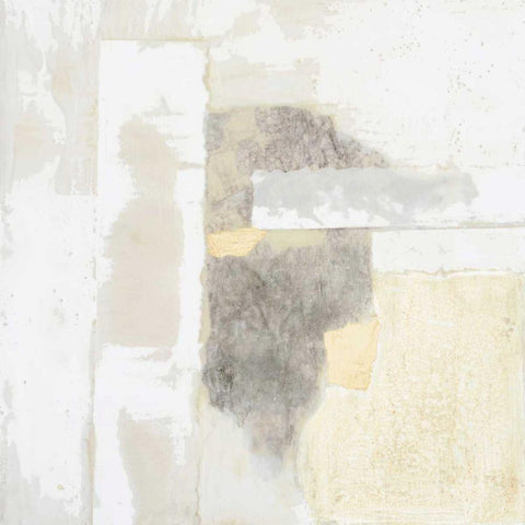 Neutral Gold I White Modern Wood Framed Art Print by Goldberger, Jennifer