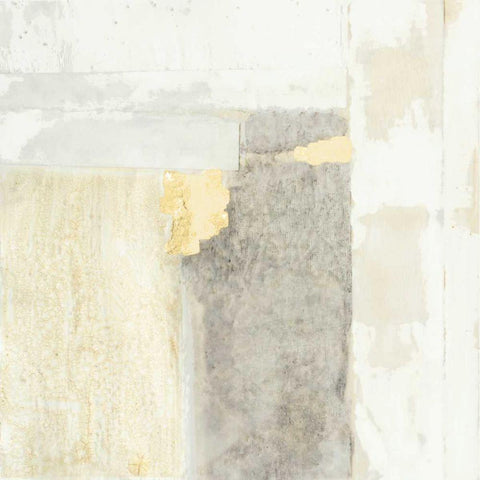 Neutral Gold II White Modern Wood Framed Art Print by Goldberger, Jennifer