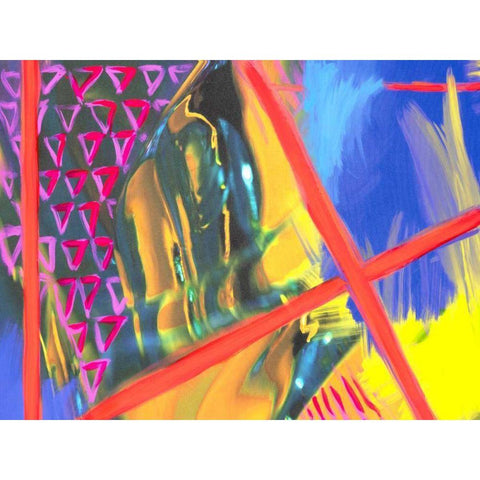 Color Crush II Black Modern Wood Framed Art Print by Stramel, Renee W.