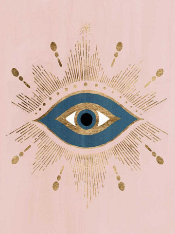 Seeing Eye I Black Ornate Wood Framed Art Print with Double Matting by Popp, Grace