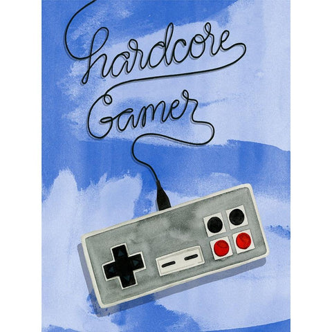 Hardcore Gamer I White Modern Wood Framed Art Print by Popp, Grace