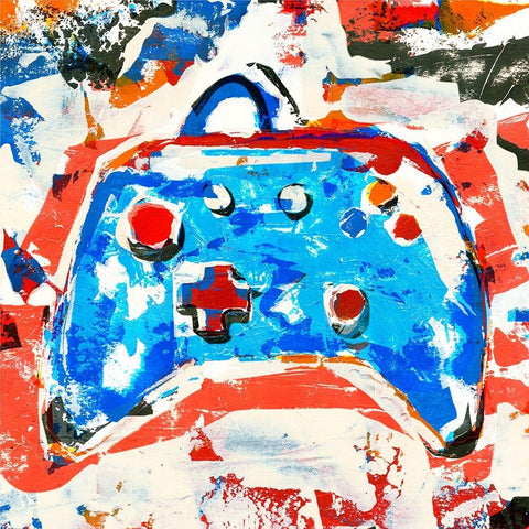Bold Gamer I Gold Ornate Wood Framed Art Print with Double Matting by Warren, Annie