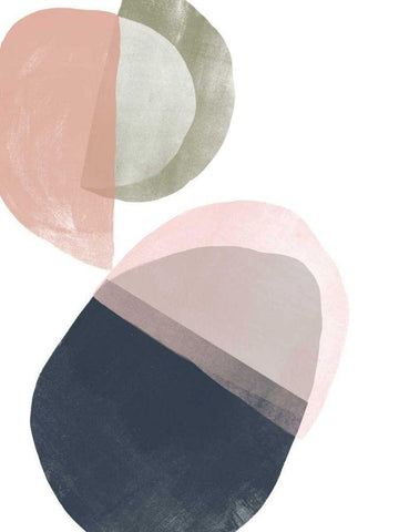Encapsulate II White Modern Wood Framed Art Print with Double Matting by Vess, June Erica