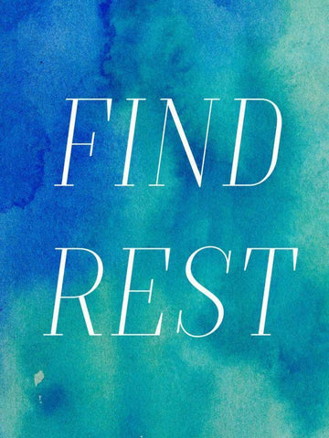 Finding Rest II White Modern Wood Framed Art Print with Double Matting by Sizemore, Natalie