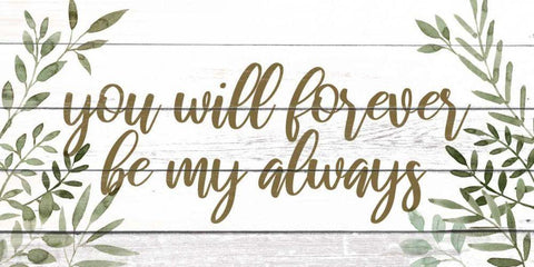 My Forever I Black Ornate Wood Framed Art Print with Double Matting by Popp, Grace