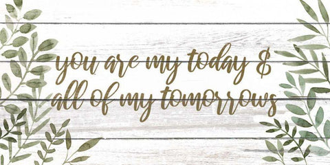 My Forever II Black Ornate Wood Framed Art Print with Double Matting by Popp, Grace