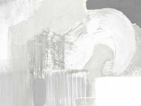 Neutral Curves II Black Ornate Wood Framed Art Print with Double Matting by Goldberger, Jennifer