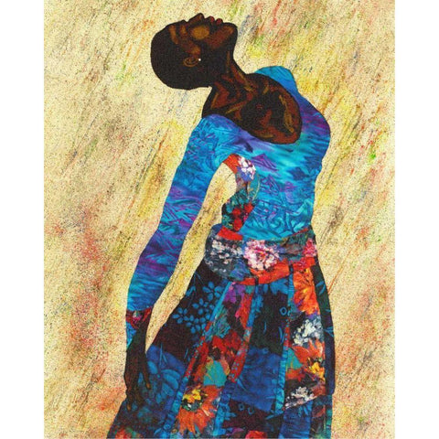 Woman Strong IV White Modern Wood Framed Art Print by Saunders, Alonzo