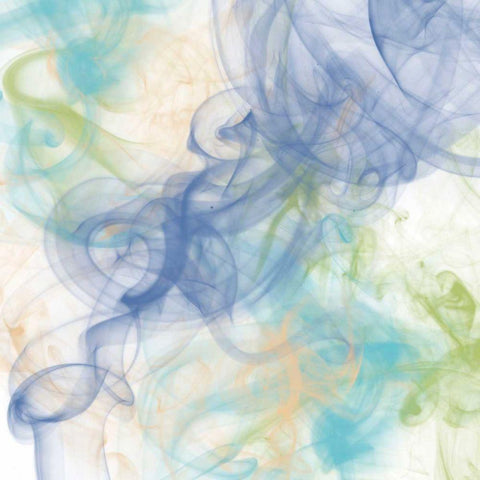 Tranquil Smoke I Black Modern Wood Framed Art Print by Saunders, Alonzo