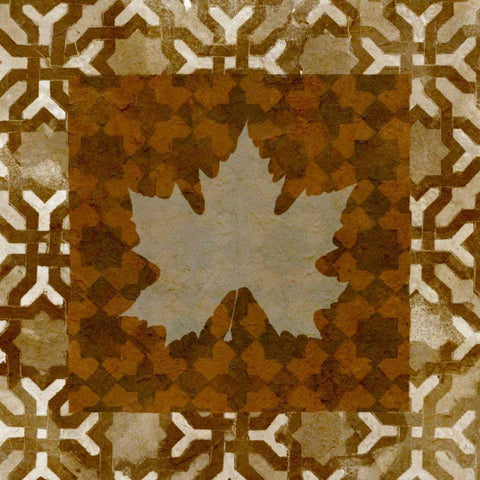 Shades of Brown IV White Modern Wood Framed Art Print with Double Matting by Saunders, Alonzo