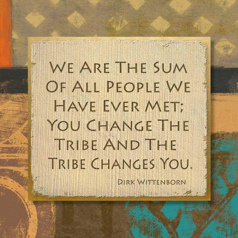 Tribe II Black Modern Wood Framed Art Print by Saunders, Alonzo