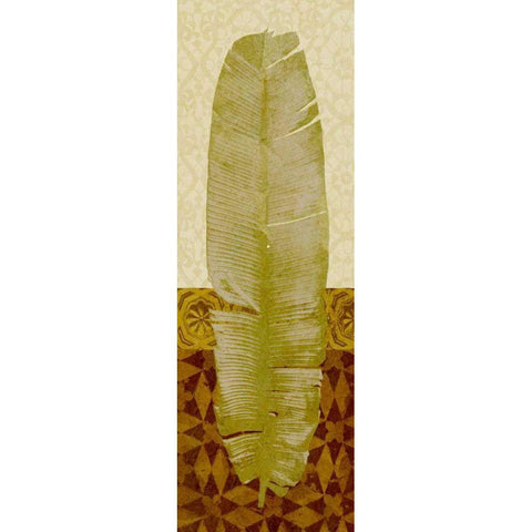 Tropical Frond I Black Modern Wood Framed Art Print by Saunders, Alonzo