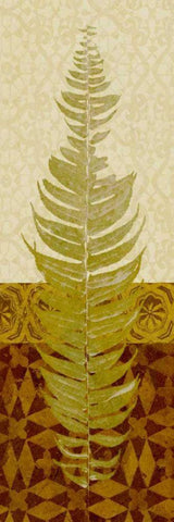 Tropical Frond II Black Ornate Wood Framed Art Print with Double Matting by Saunders, Alonzo