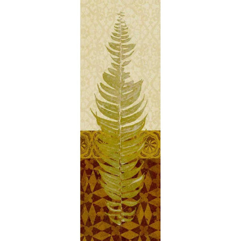 Tropical Frond II Black Modern Wood Framed Art Print by Saunders, Alonzo