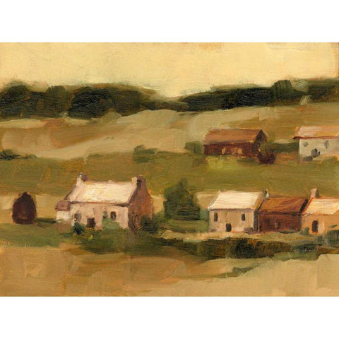 Hillside Sunset II Black Modern Wood Framed Art Print by Harper, Ethan