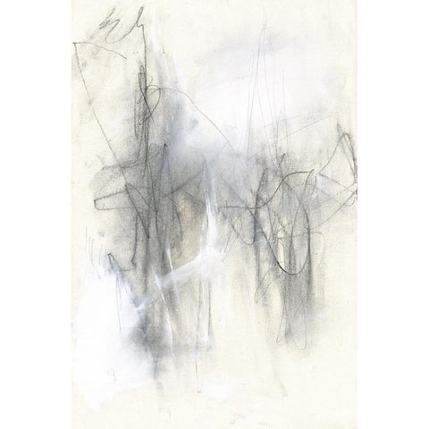 Finger Painting I White Modern Wood Framed Art Print by Goldberger, Jennifer