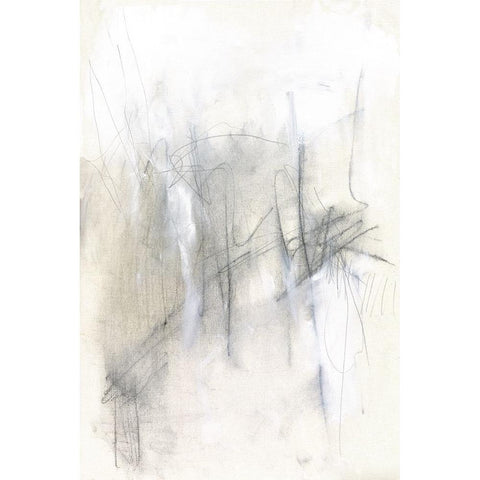 Finger Painting II Black Modern Wood Framed Art Print with Double Matting by Goldberger, Jennifer