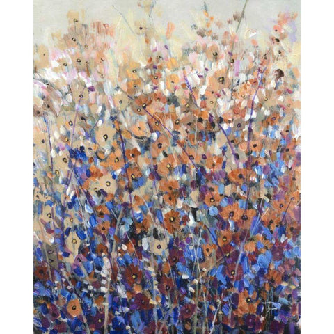 Fall Wildflowers I White Modern Wood Framed Art Print by OToole, Tim